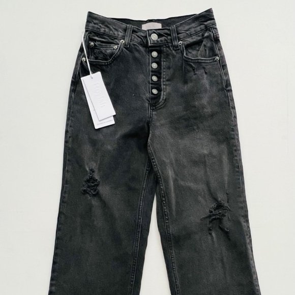 BOYISH Mikey High Waist Button Fly Jeans Moonfleet - Picture 4 of 9